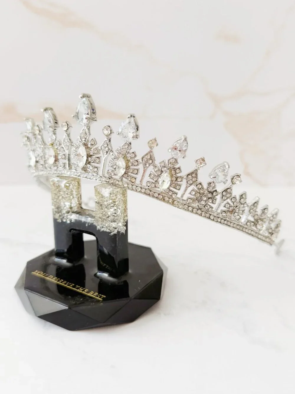 Kids Silver Crystal Tiara, Princess Crown, Birthday Tiara, Girls Pageant Crown